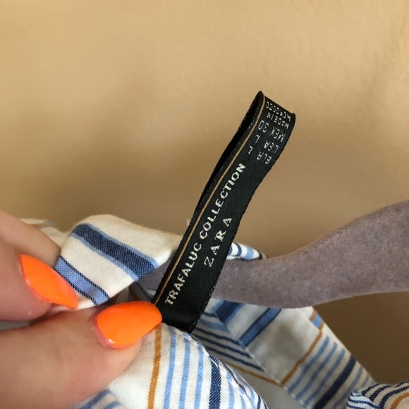 Zara Babydoll Stripped Top - Picture 4 of 4